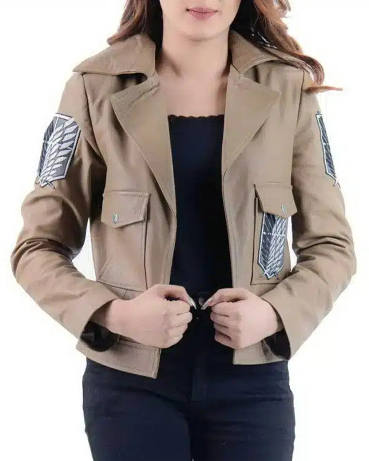 Attack On Titan Survey Corps Women Leather Jacket