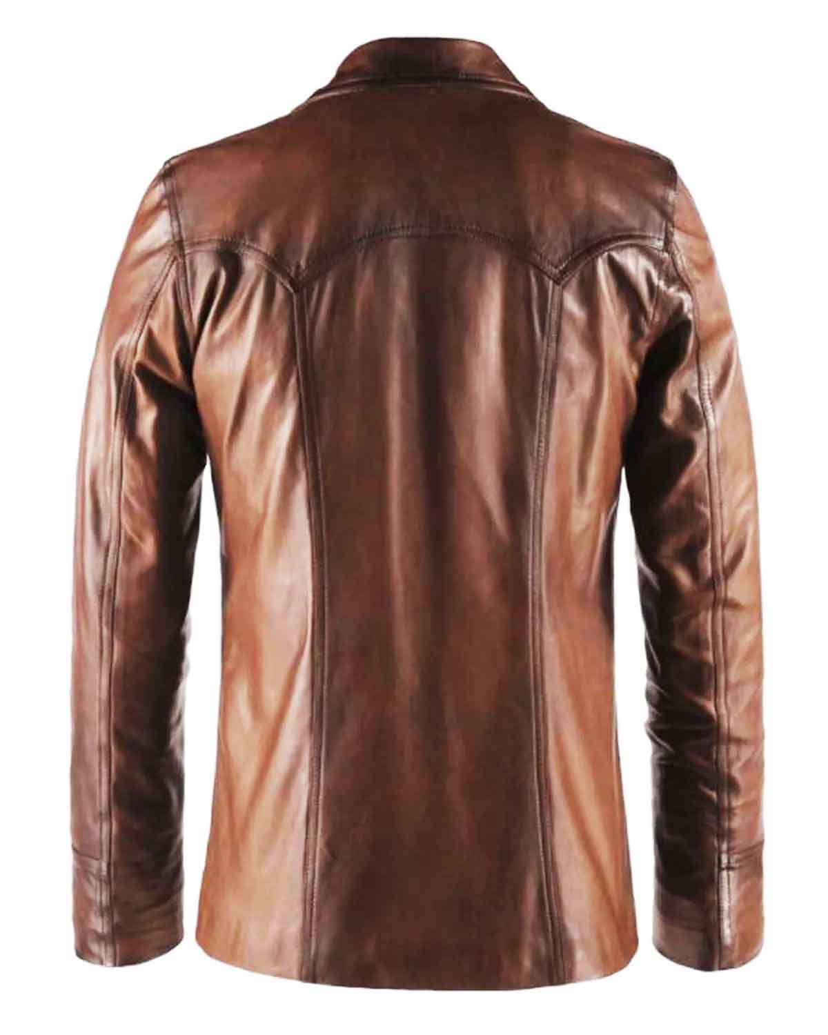 Classic 70’s Hitman Black Leather Jacket