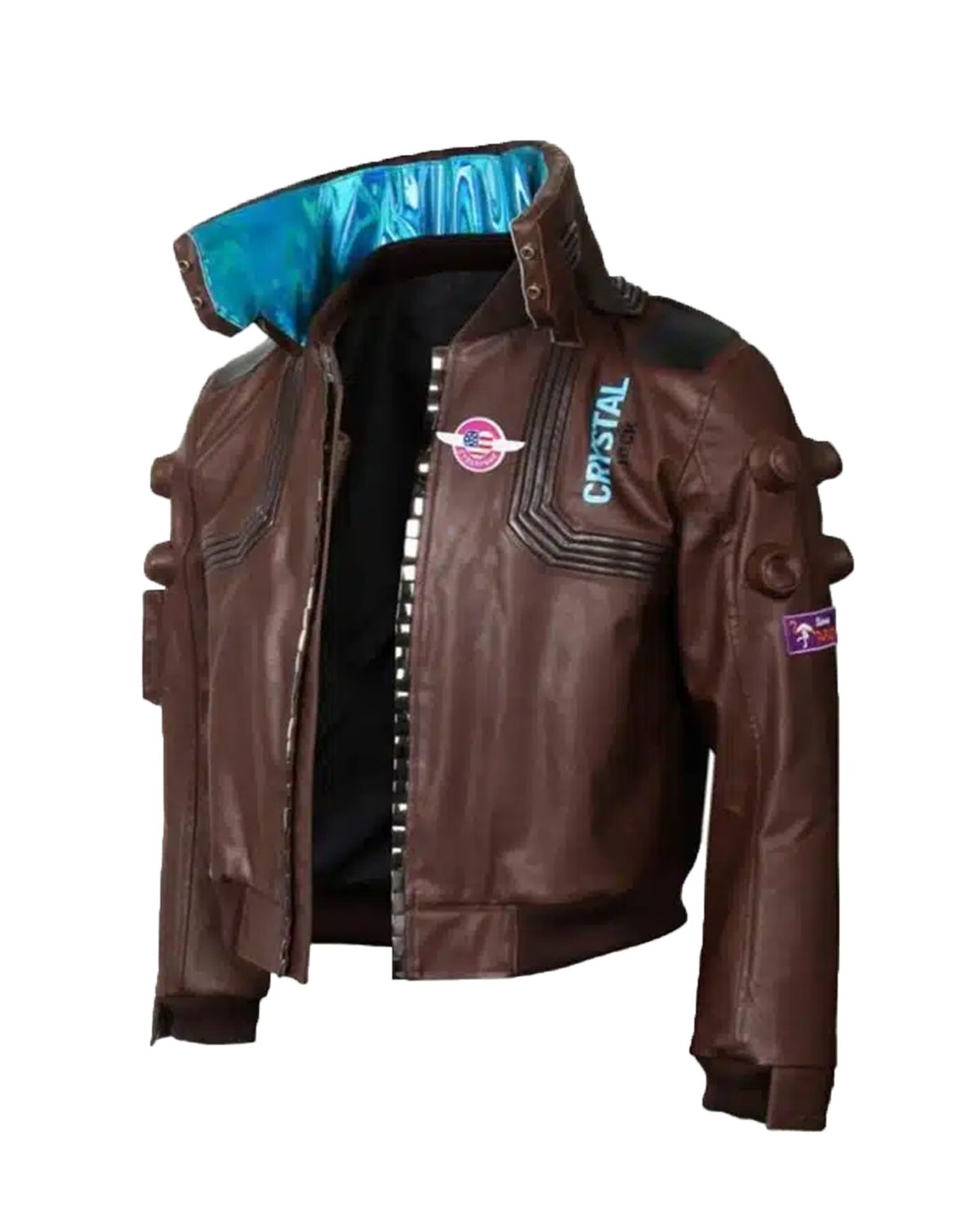 Cyberpunk 2077 Samurai Brown Leather Jacket