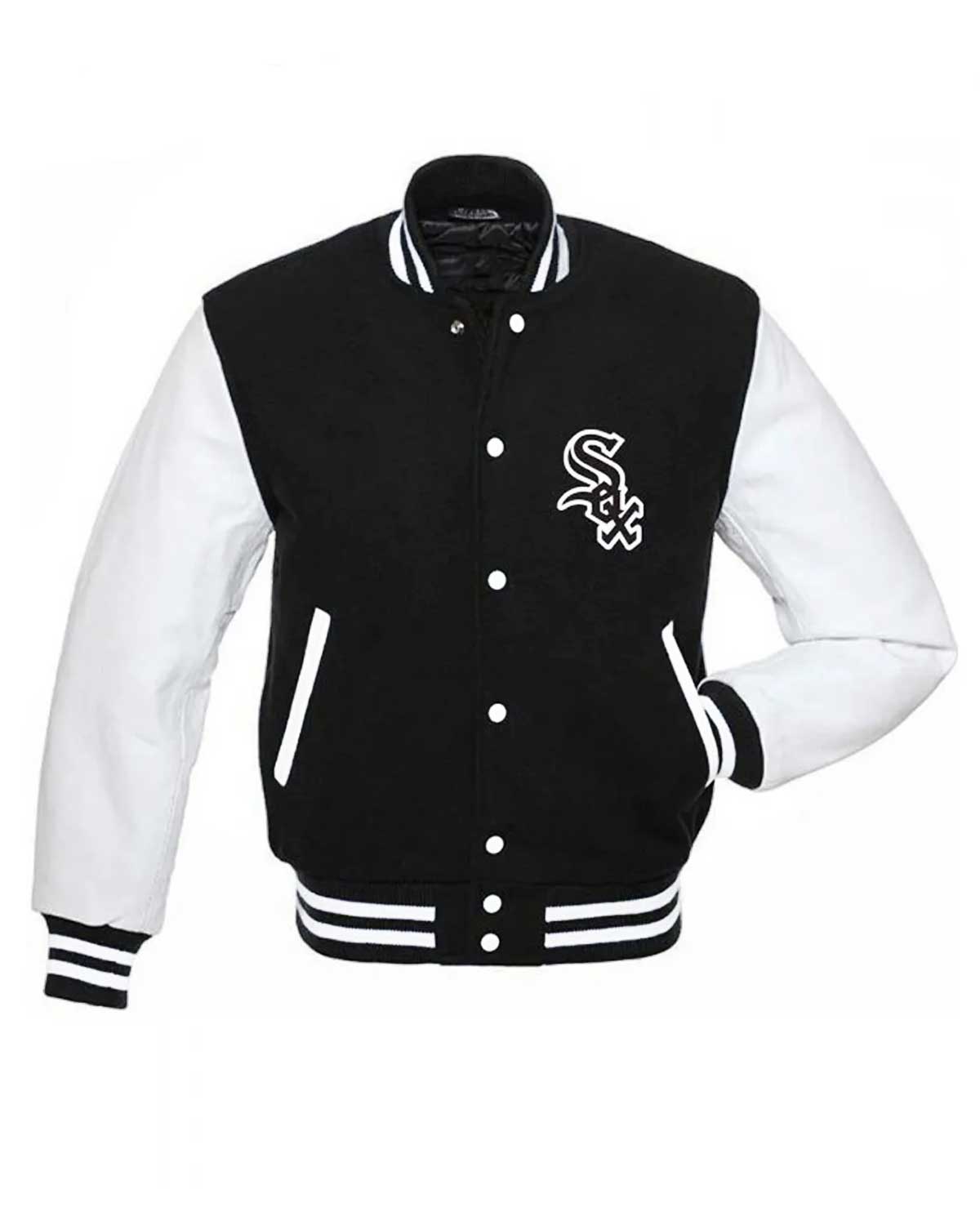 Chicago White Sox MLB Varsity Black and White Jacket