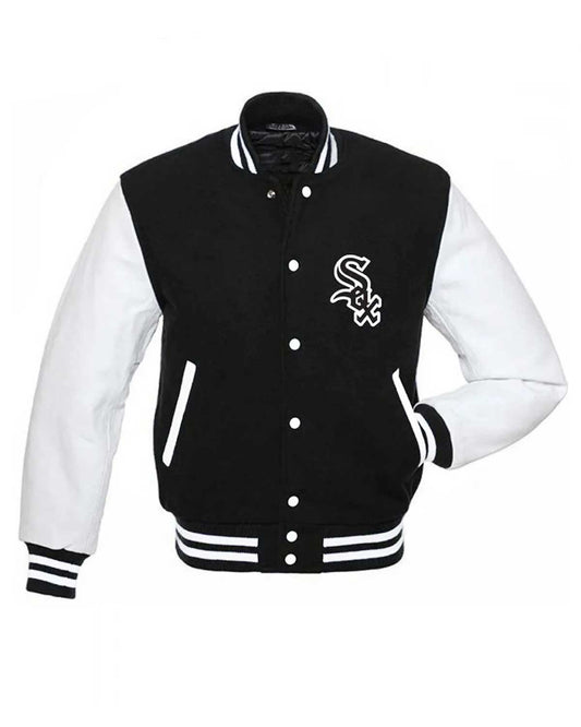 Chicago White Sox MLB Varsity Black and White Jacket