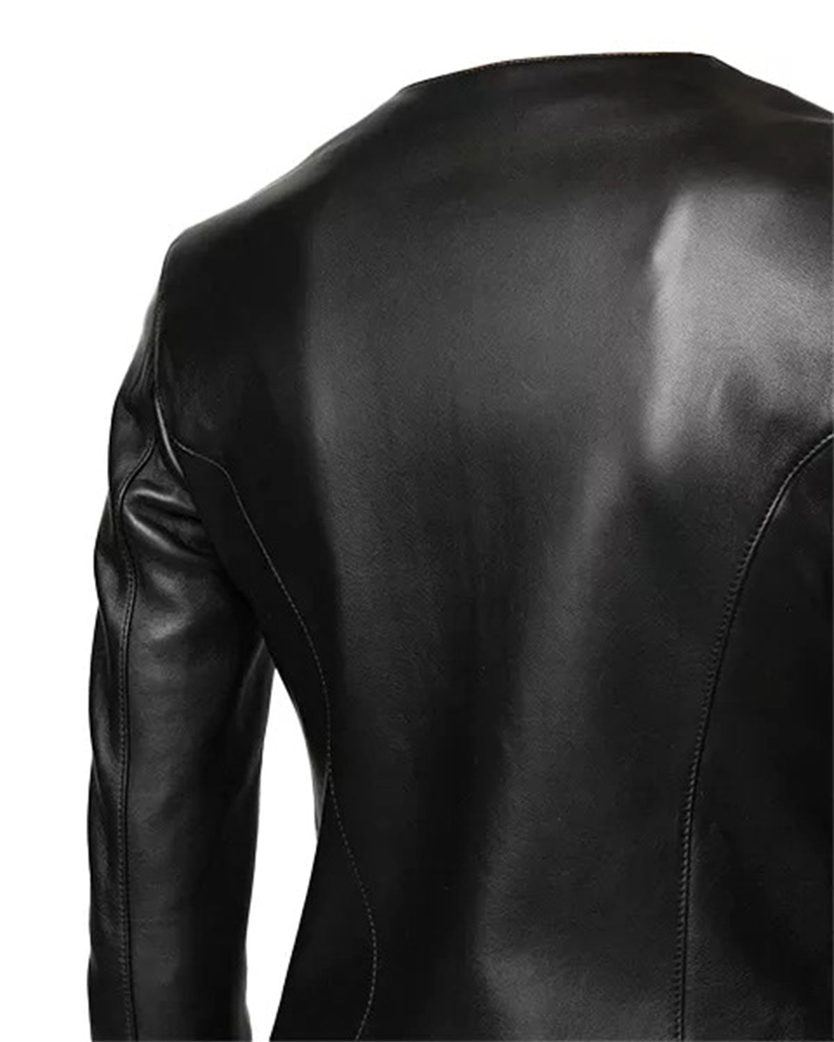 Ladies Black Leather Jacket