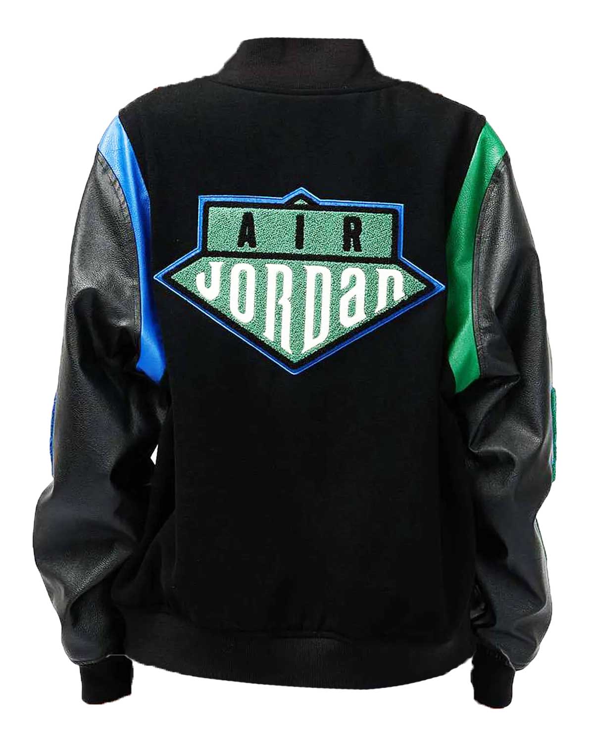 Aleali May Air Jordan Letterman Jacket
