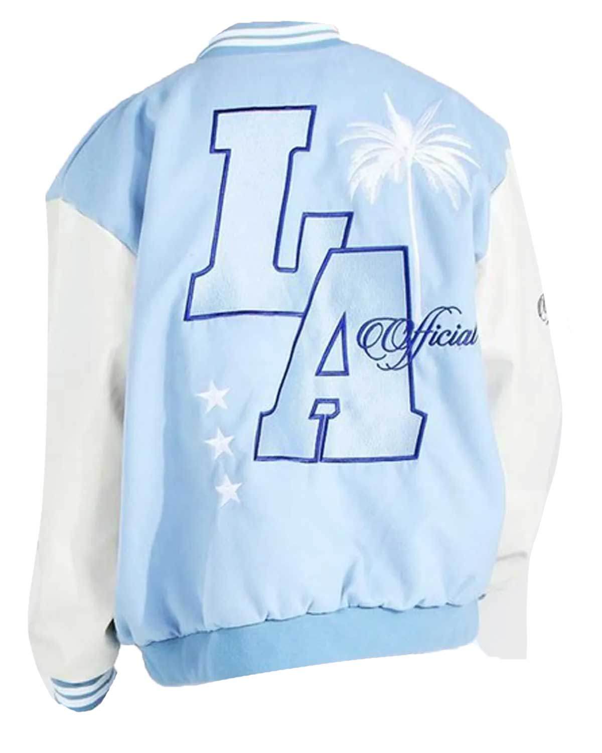 Baby Blue Los Angeles Varsity Jacket