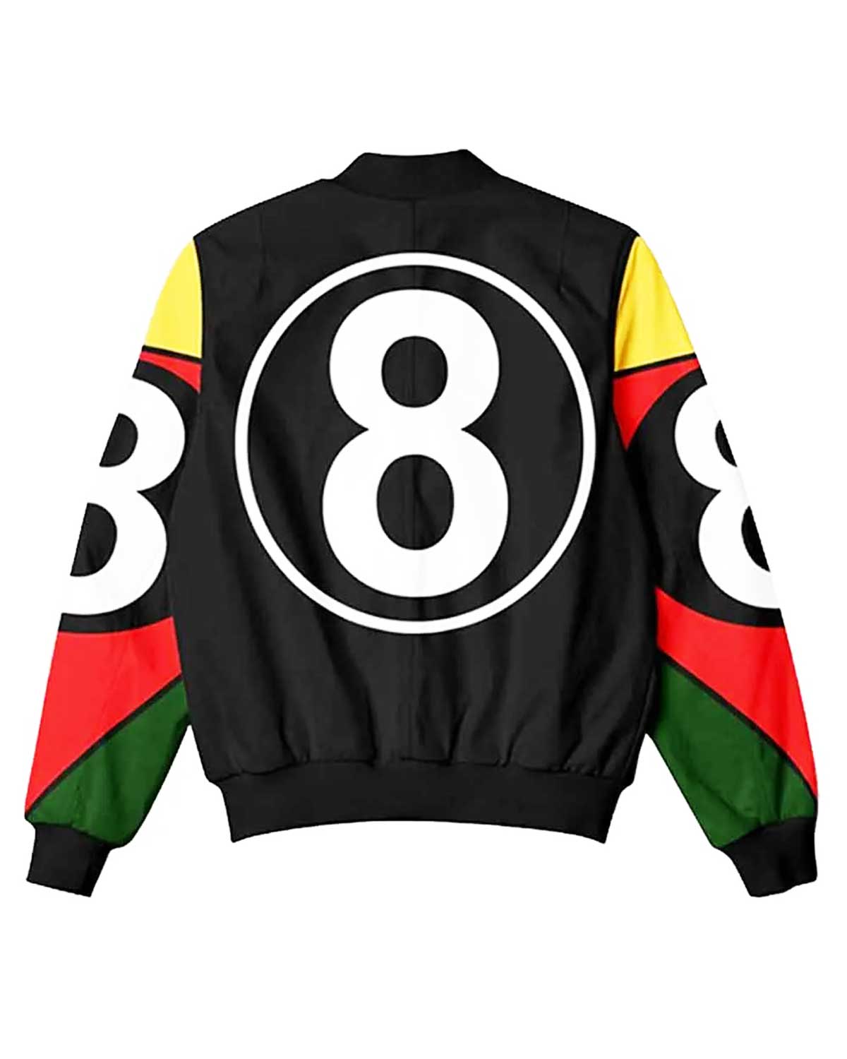 8 Ball 90s Vintage Black/White Bomber Jacket