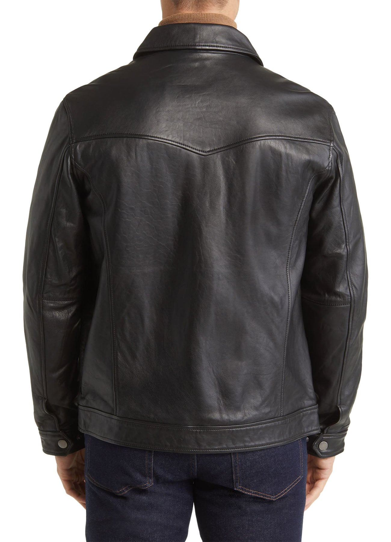 Men's Dark Brown Leather Jacket