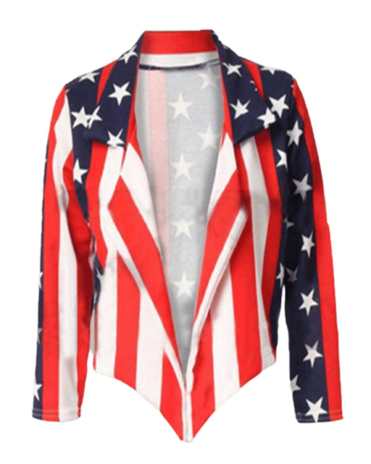 American Flag Women Independence Day Costumes Leather Jacket