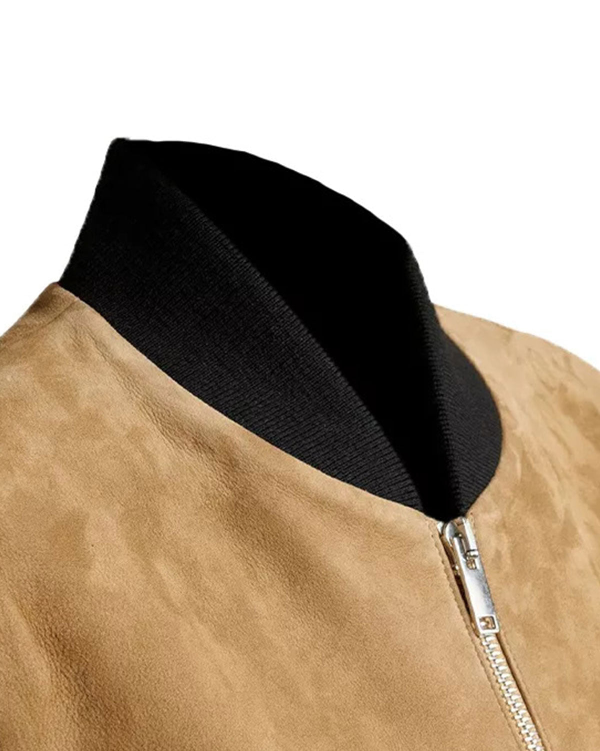 Brown Suede Bomber Jacket Women's