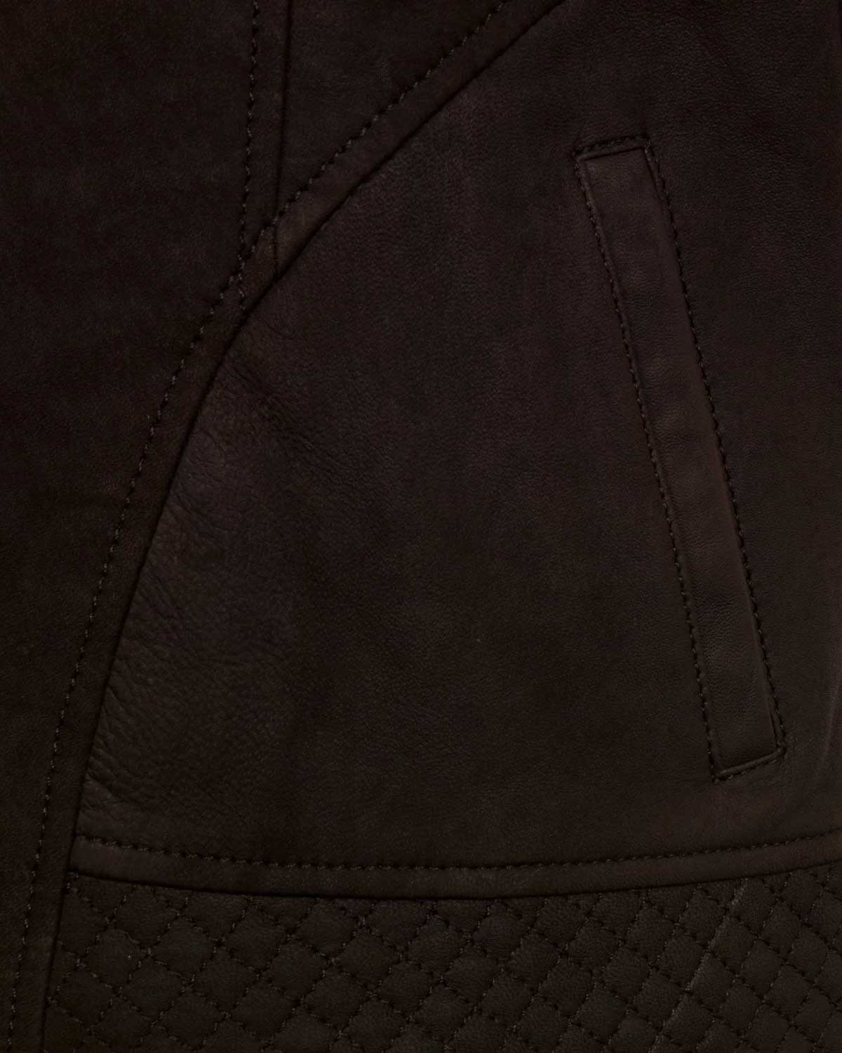Lucy Women’s Brown Leather Gilet