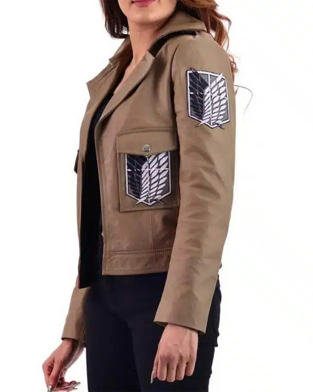 Attack On Titan Survey Corps Women Leather Jacket