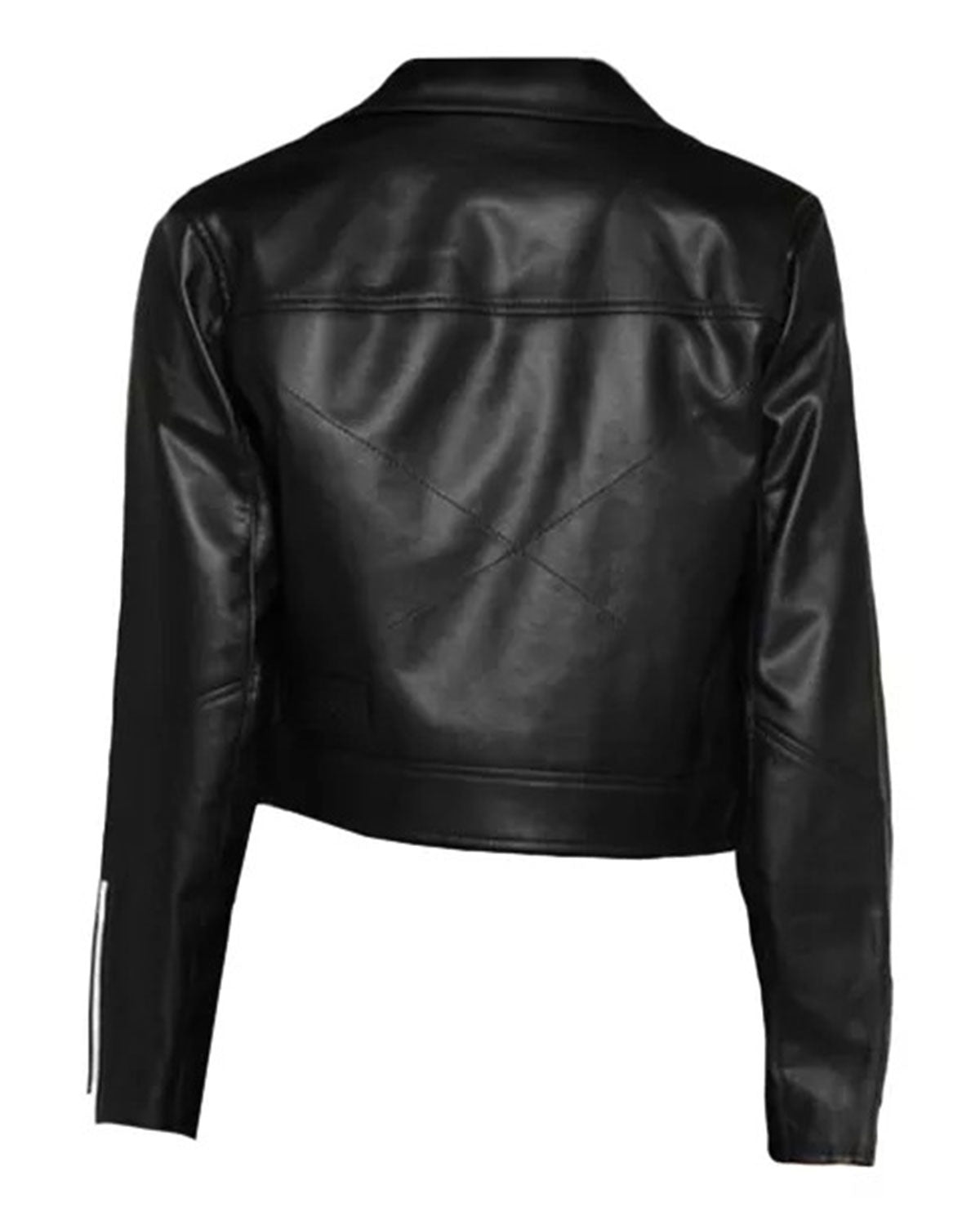 Cropped Biker Jacket Women's