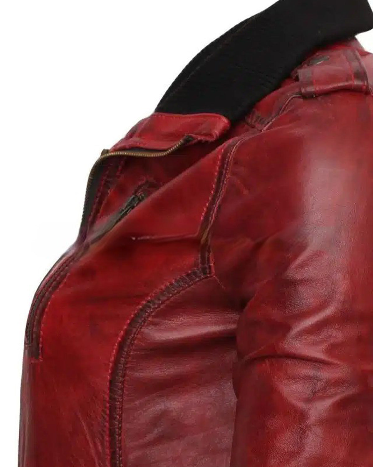 Designer Waxed Women Motorbike Leather Jacket