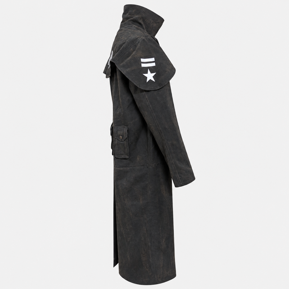 A7 Inspired Canvas Duster Coat – Black Ranger Style