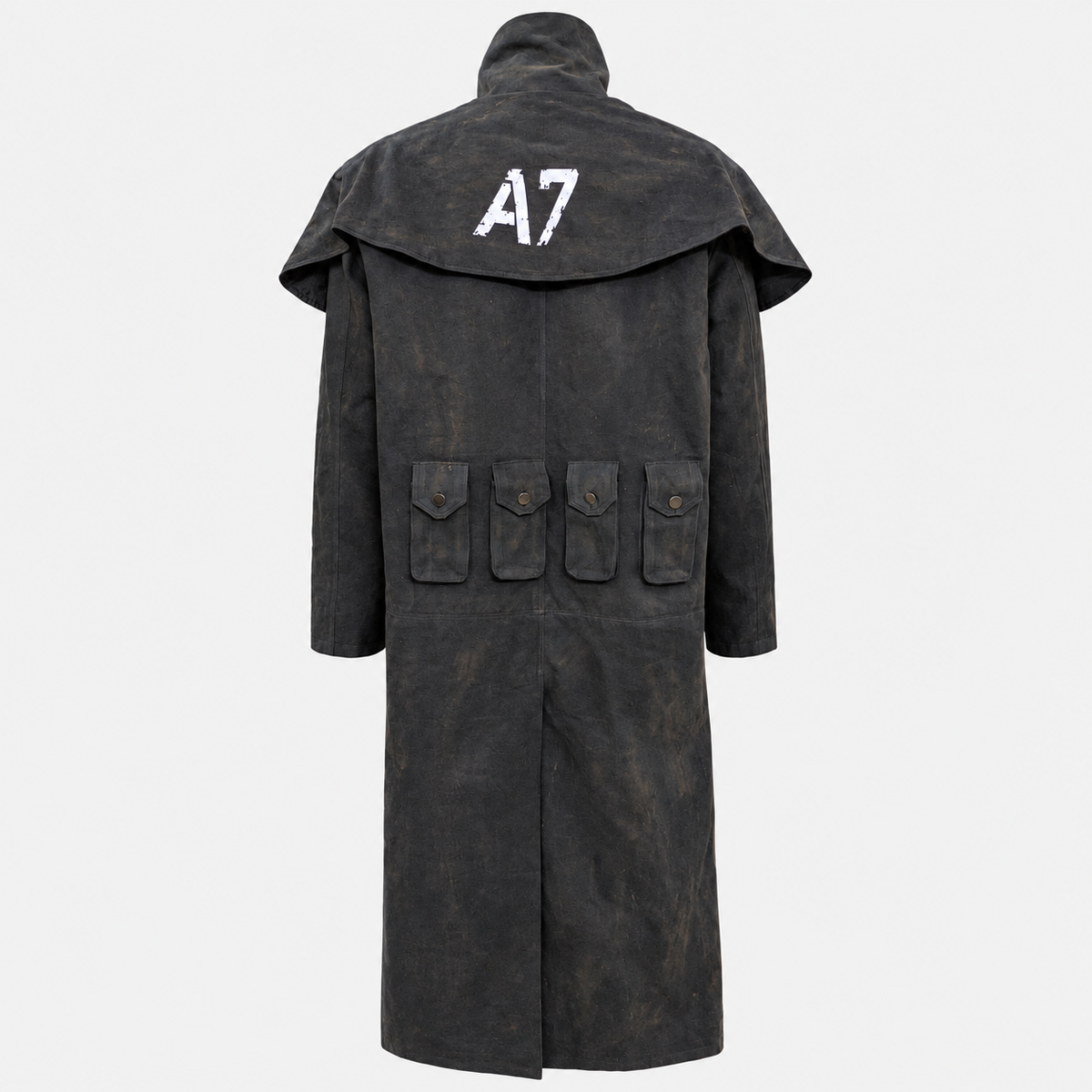 A7 Inspired Canvas Duster Coat – Black Ranger Style