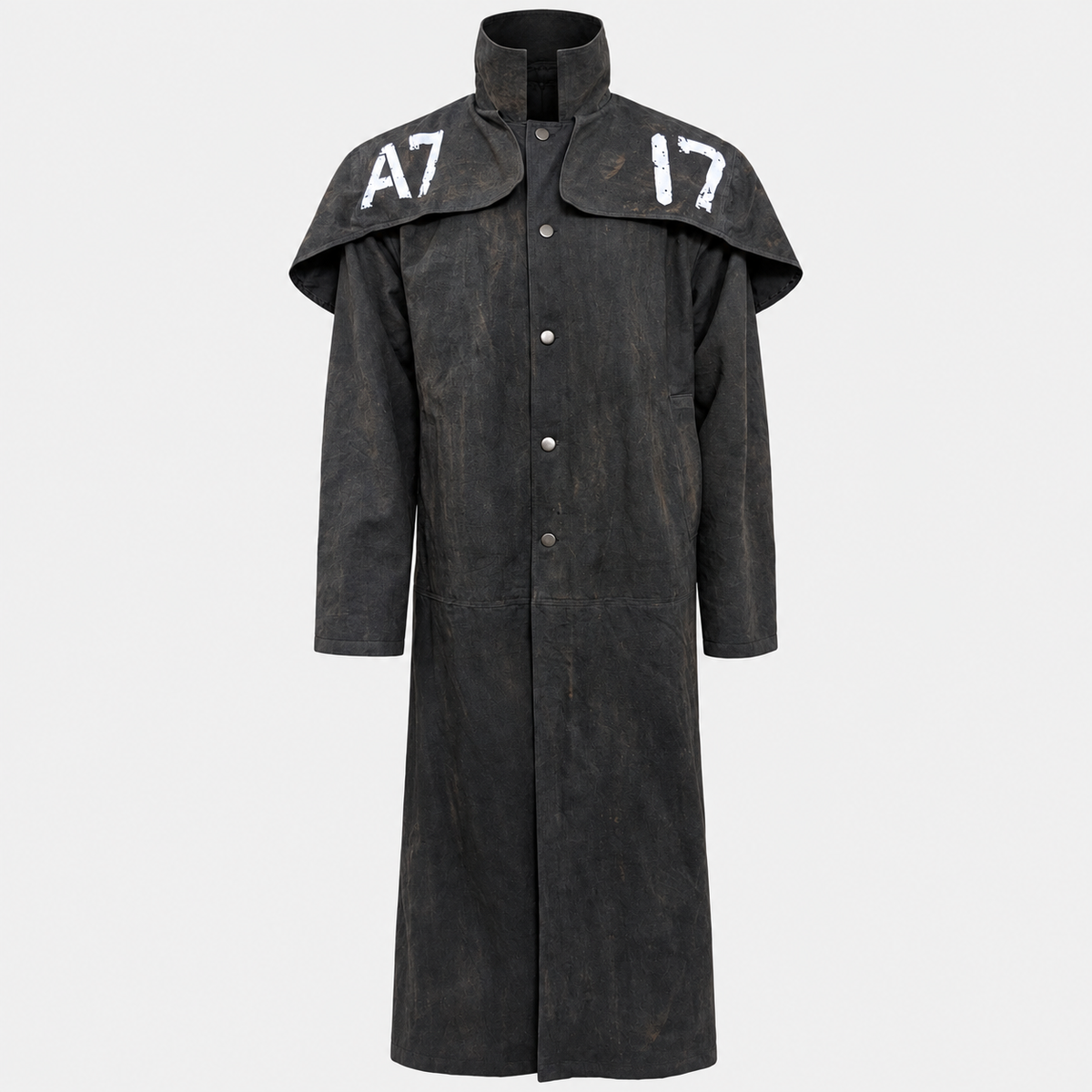 A7 Inspired Canvas Duster Coat – Black Ranger Style