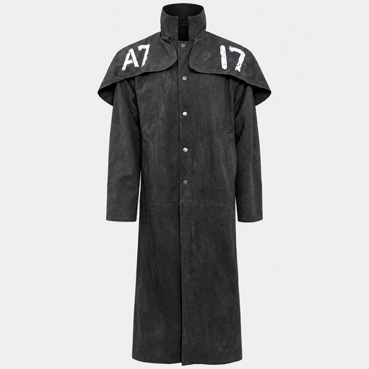 A7 Inspired Canvas Duster Coat – Black Ranger Style
