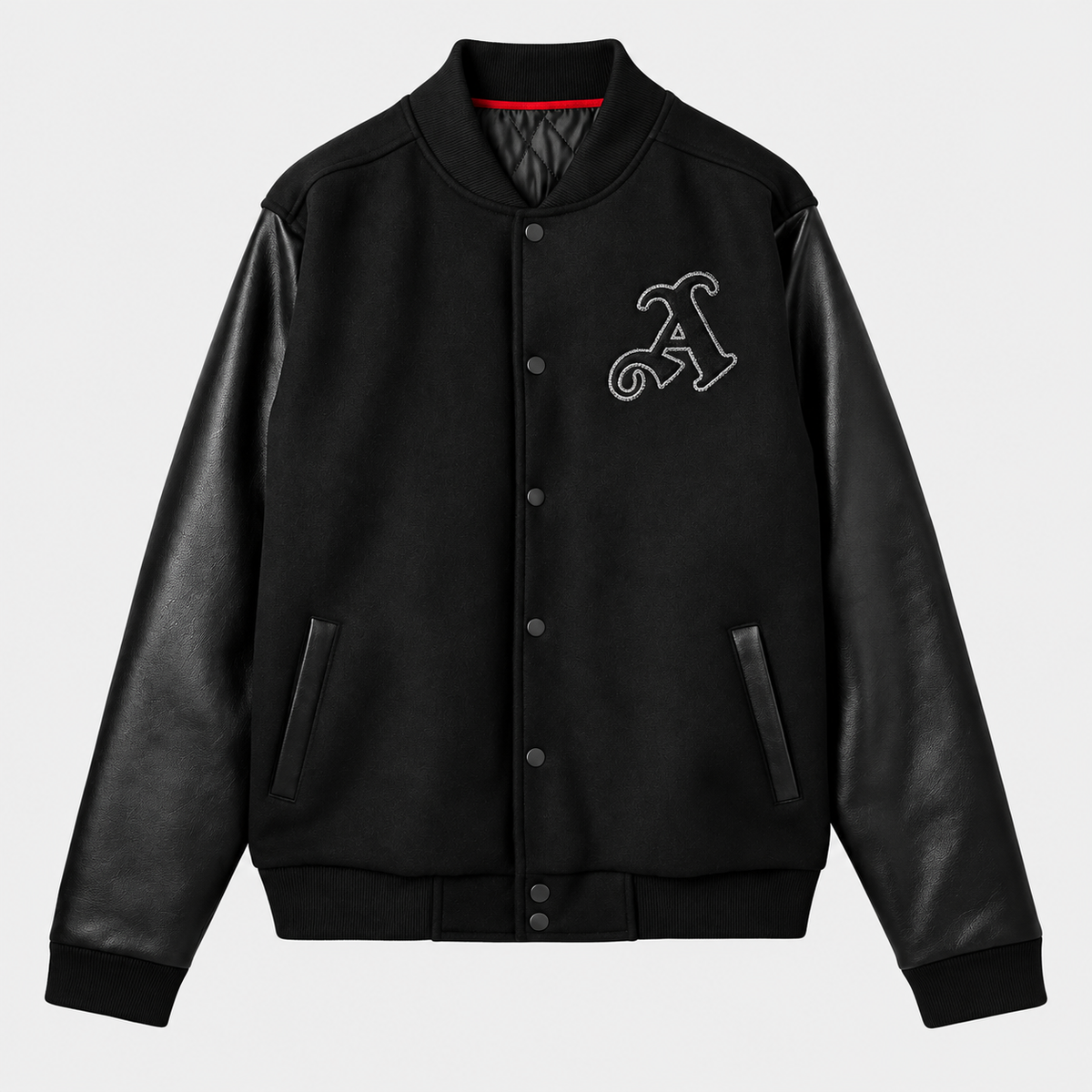 Arsenal Retro Invincibles Black Varsity Jacket