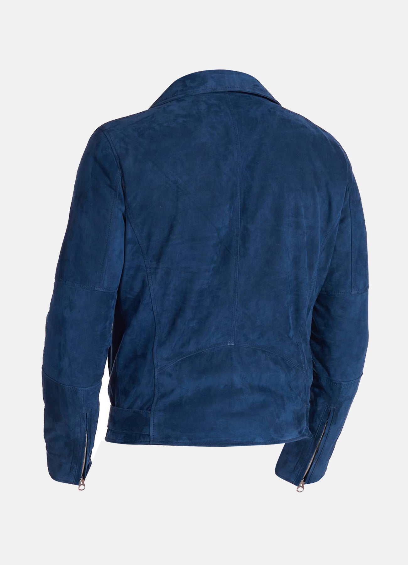 Men's Iconic Blue Suede Leather Jacket