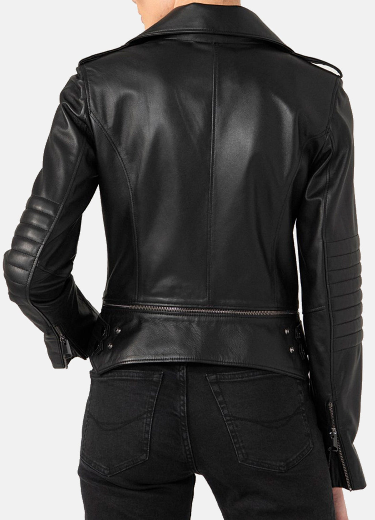Women's Iconic Black Biker Leather Jacket
