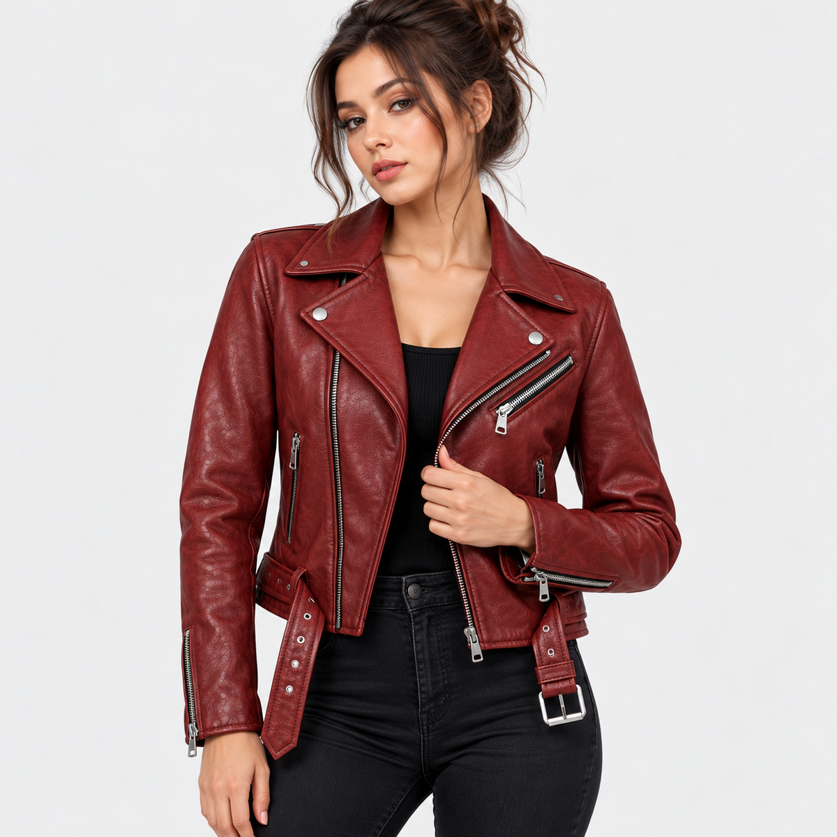 Claire Redfield Resident Evil Code Veronica Inspired Leather Biker Jacket