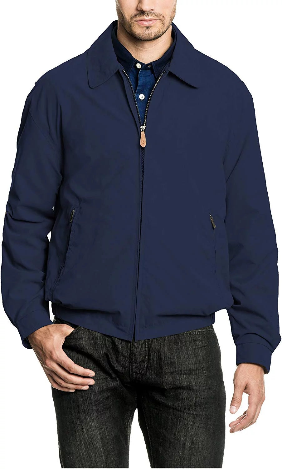 Men's Auburn London Fog Golf Zip-Front Jacket