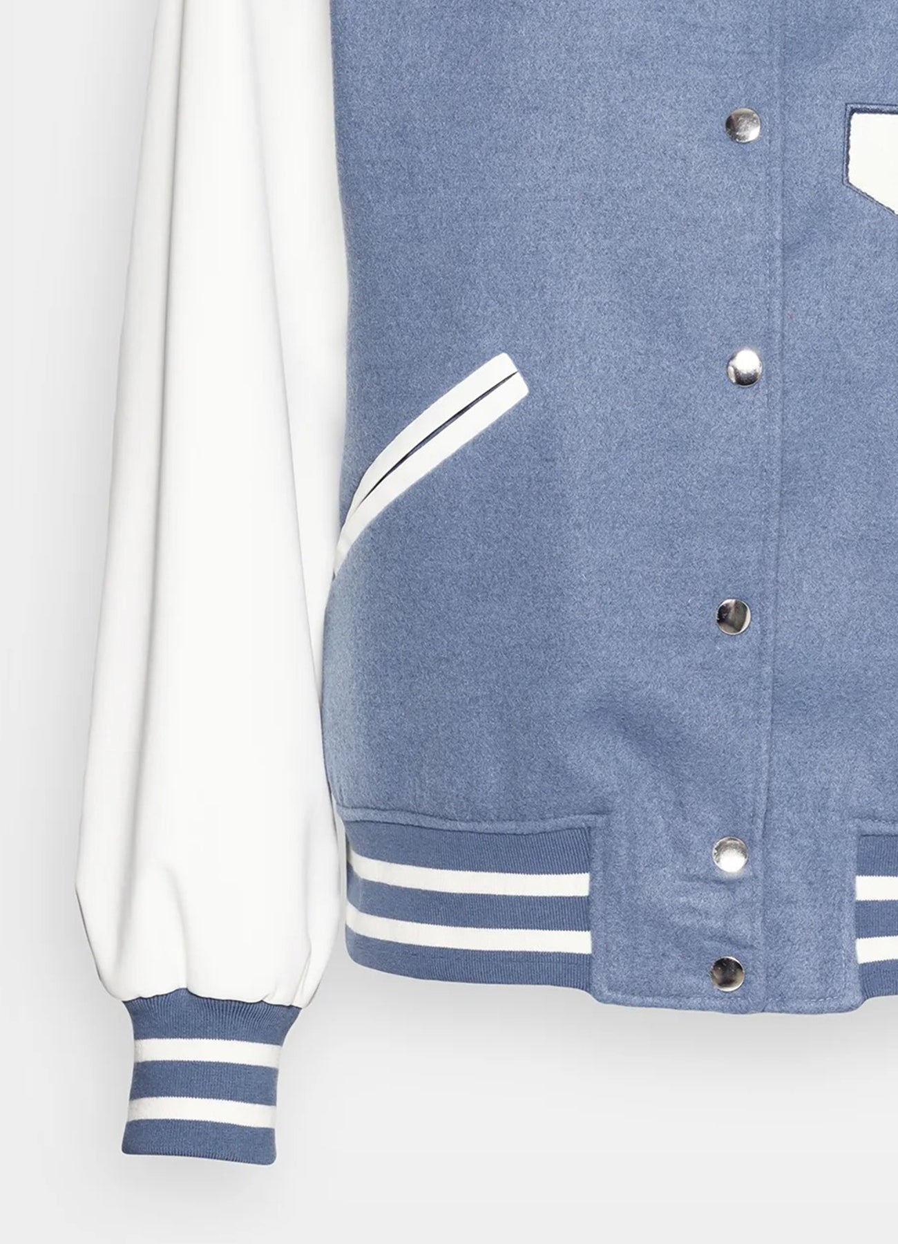 Women's Iconic Light Blue Varsity Jacket