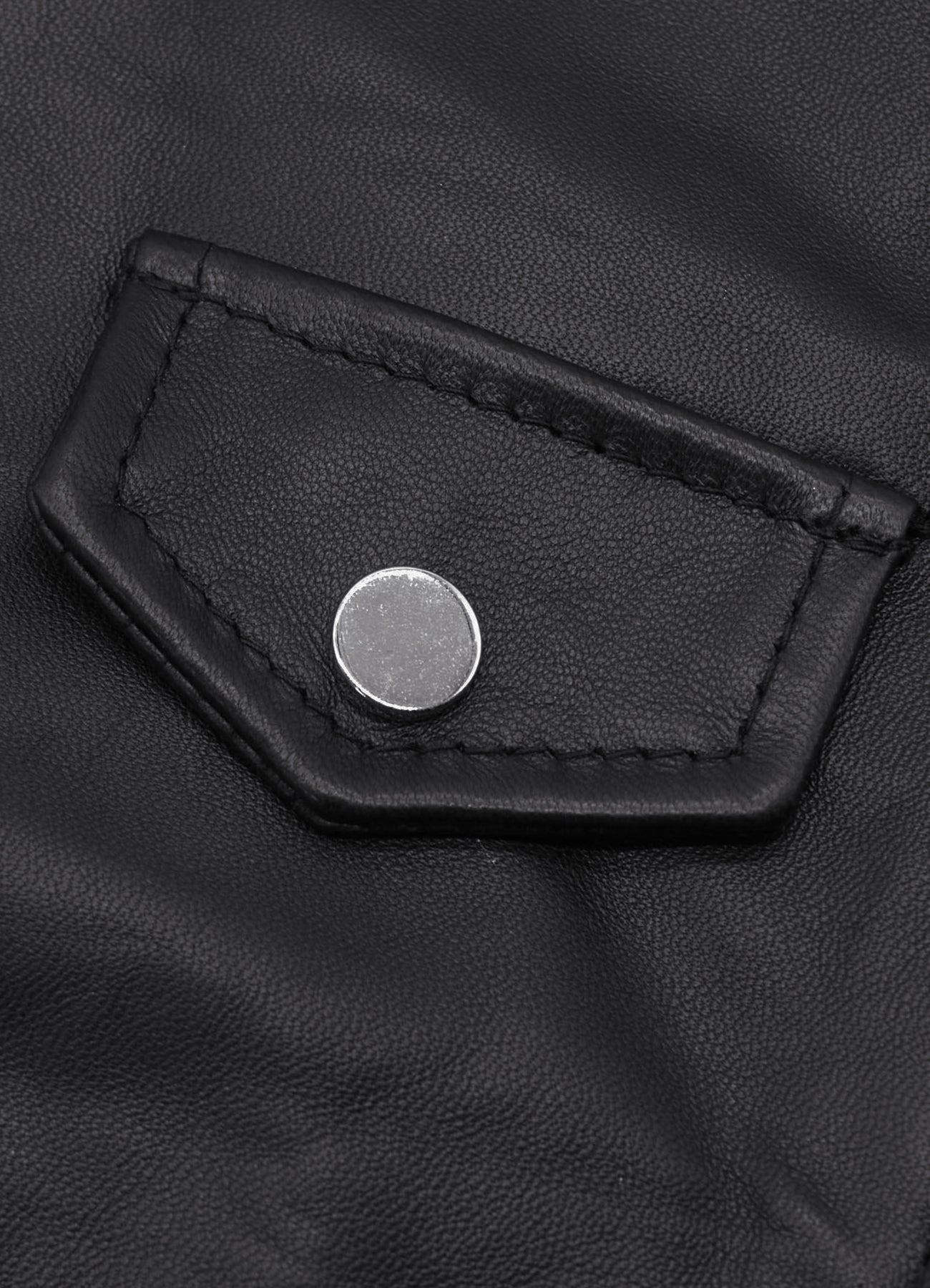 Women's Authentic Black Biker Leather Vest