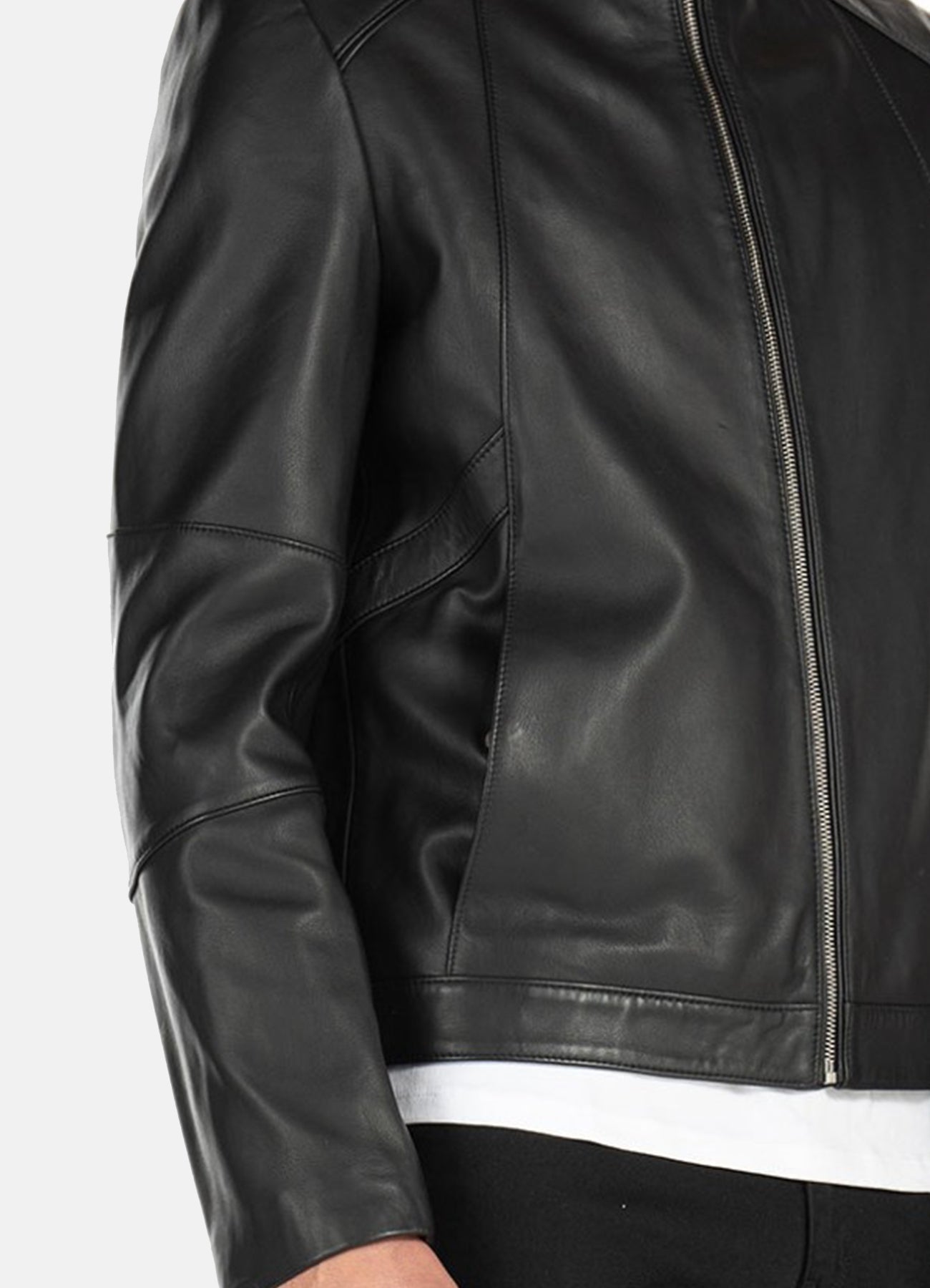 Men's Black Iconic Lambskin Leather Jacket