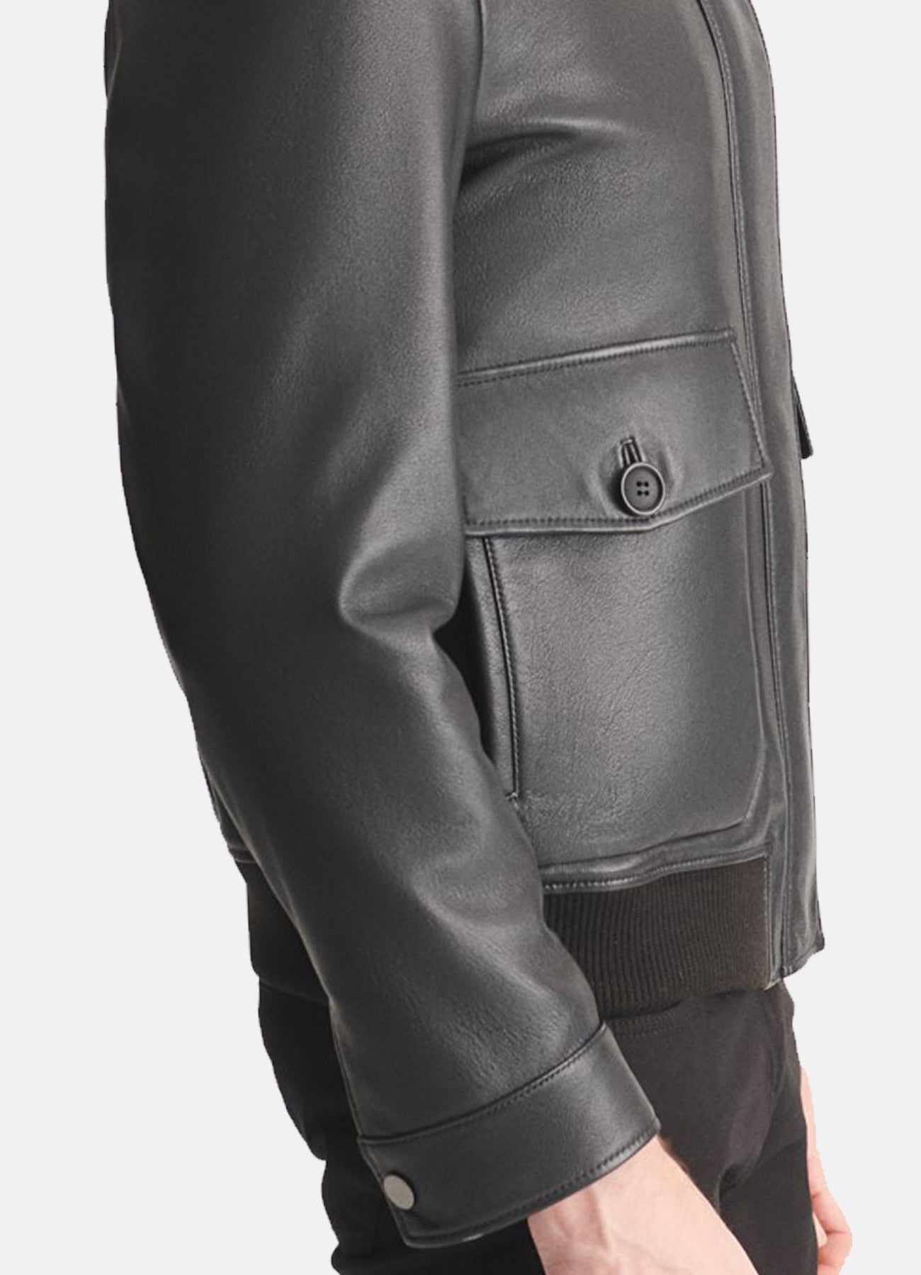 Men's Slimfit Black Lambskin Leather Jacket