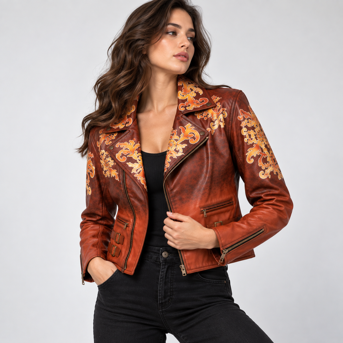 Luis Serra Resident Evil 4 Remake Leather Jacket