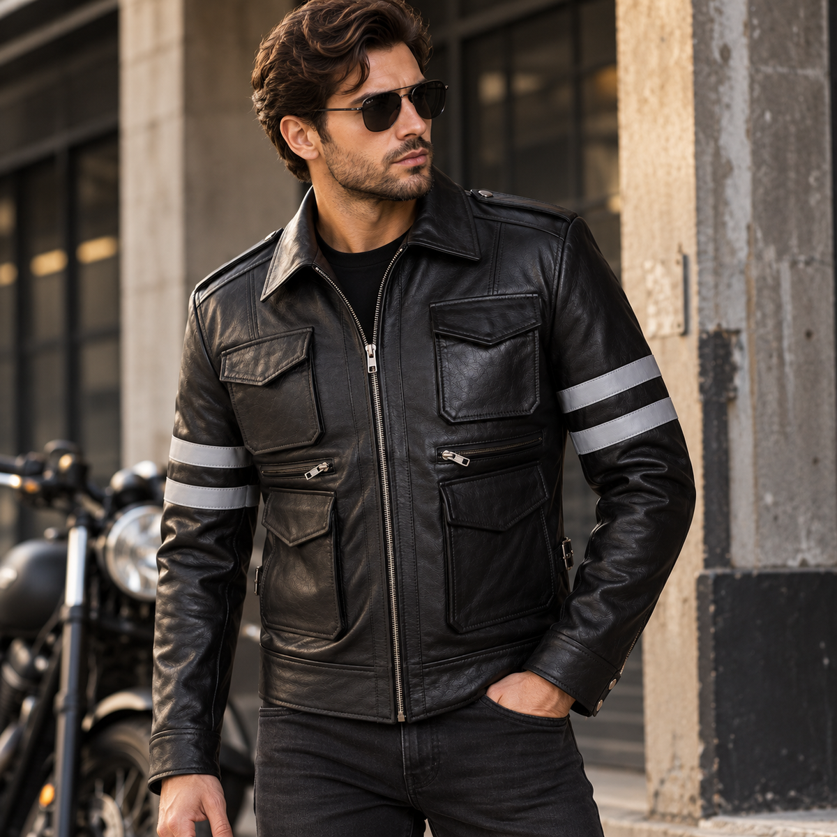 Leon Kennedy Resident Evil 6 Leather Jacket
