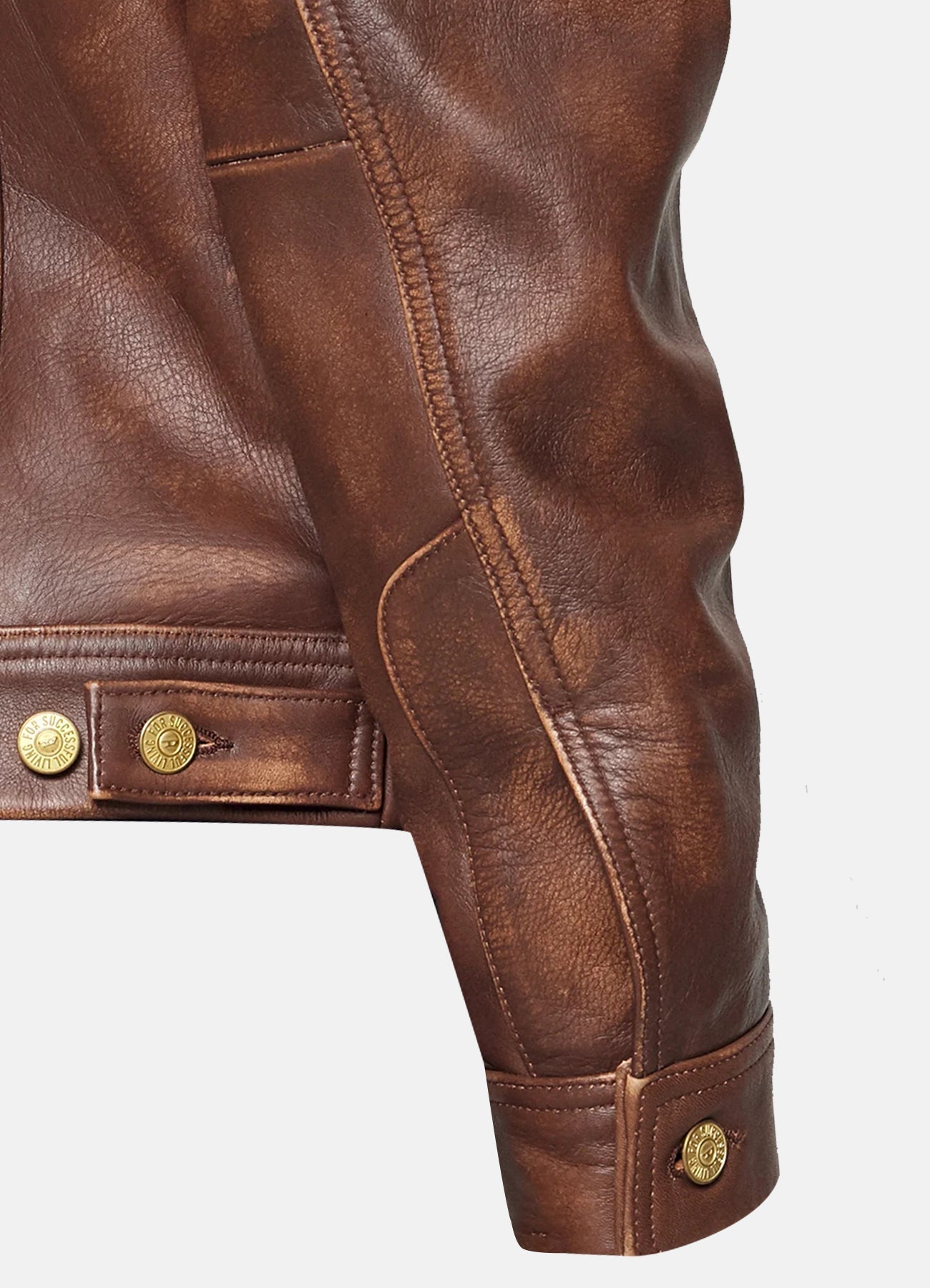 Men's Vintage Style Distressed Leather Jacket