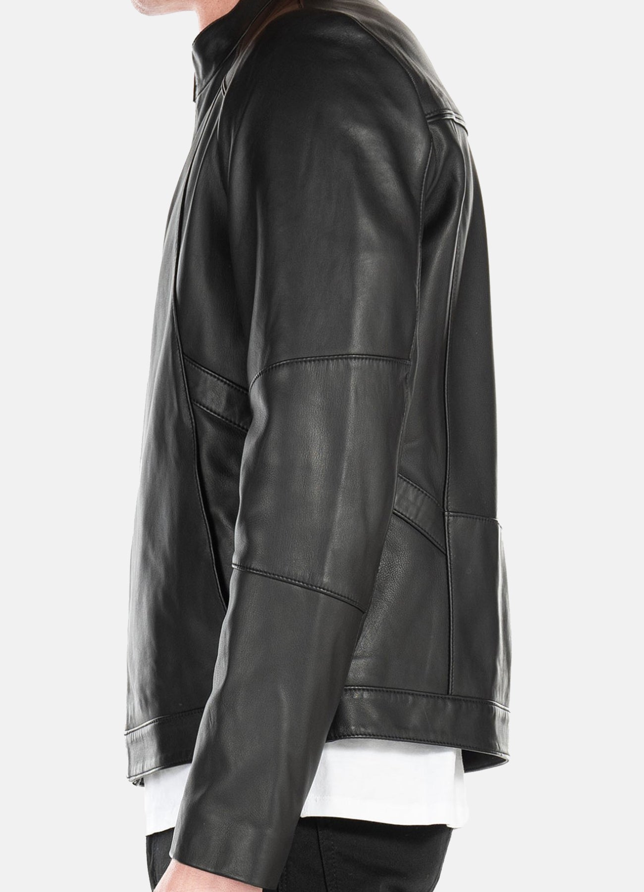Men's Black Iconic Lambskin Leather Jacket