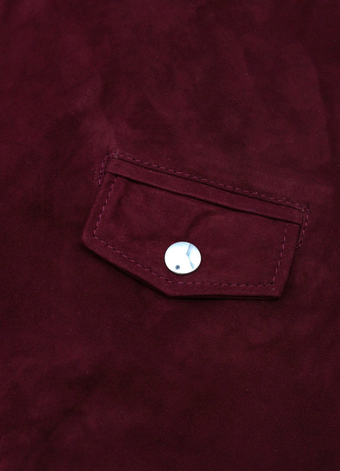 Men's Maroon Biker Suede Leather Vest
