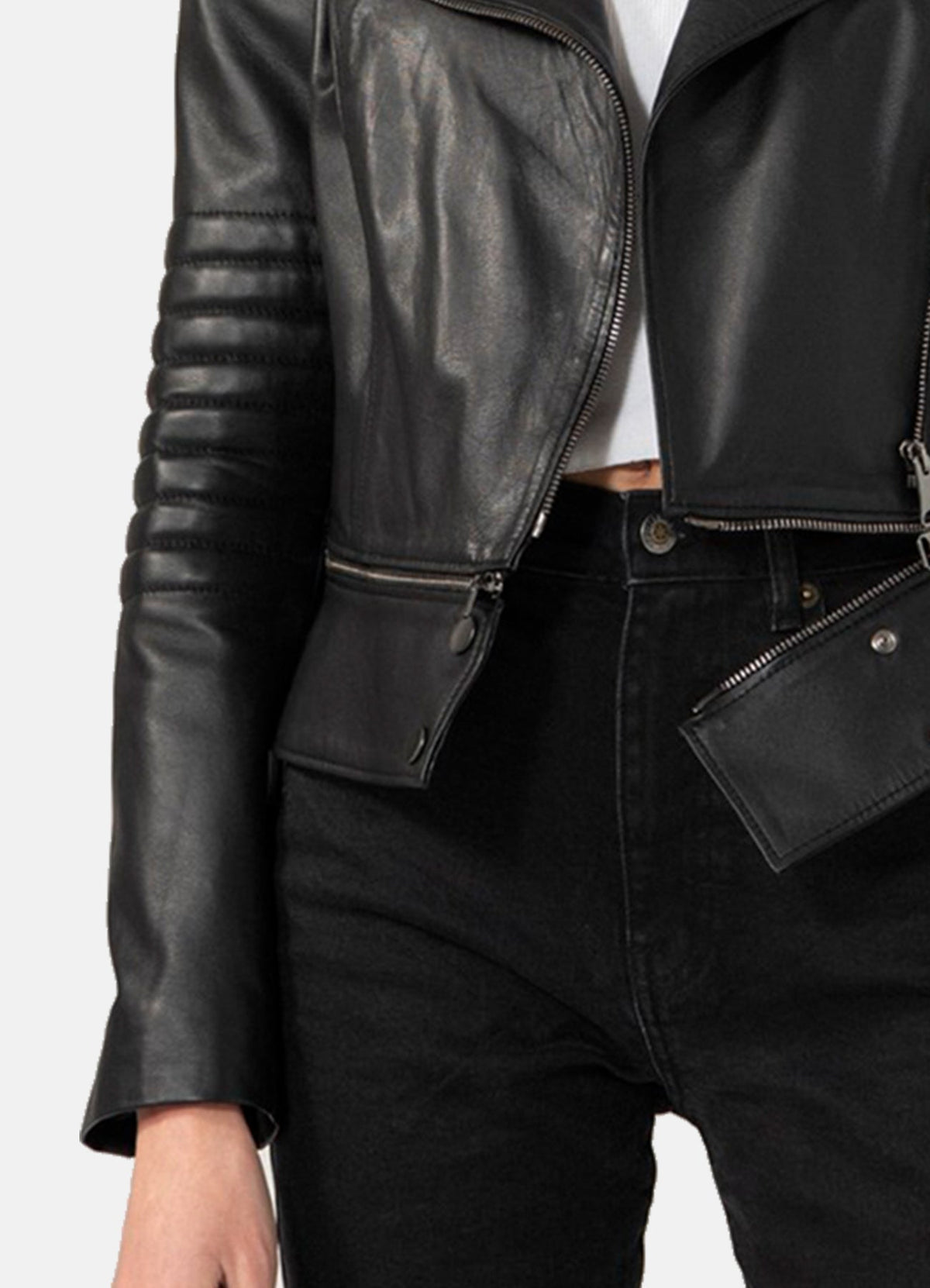 Women's Iconic Black Biker Leather Jacket