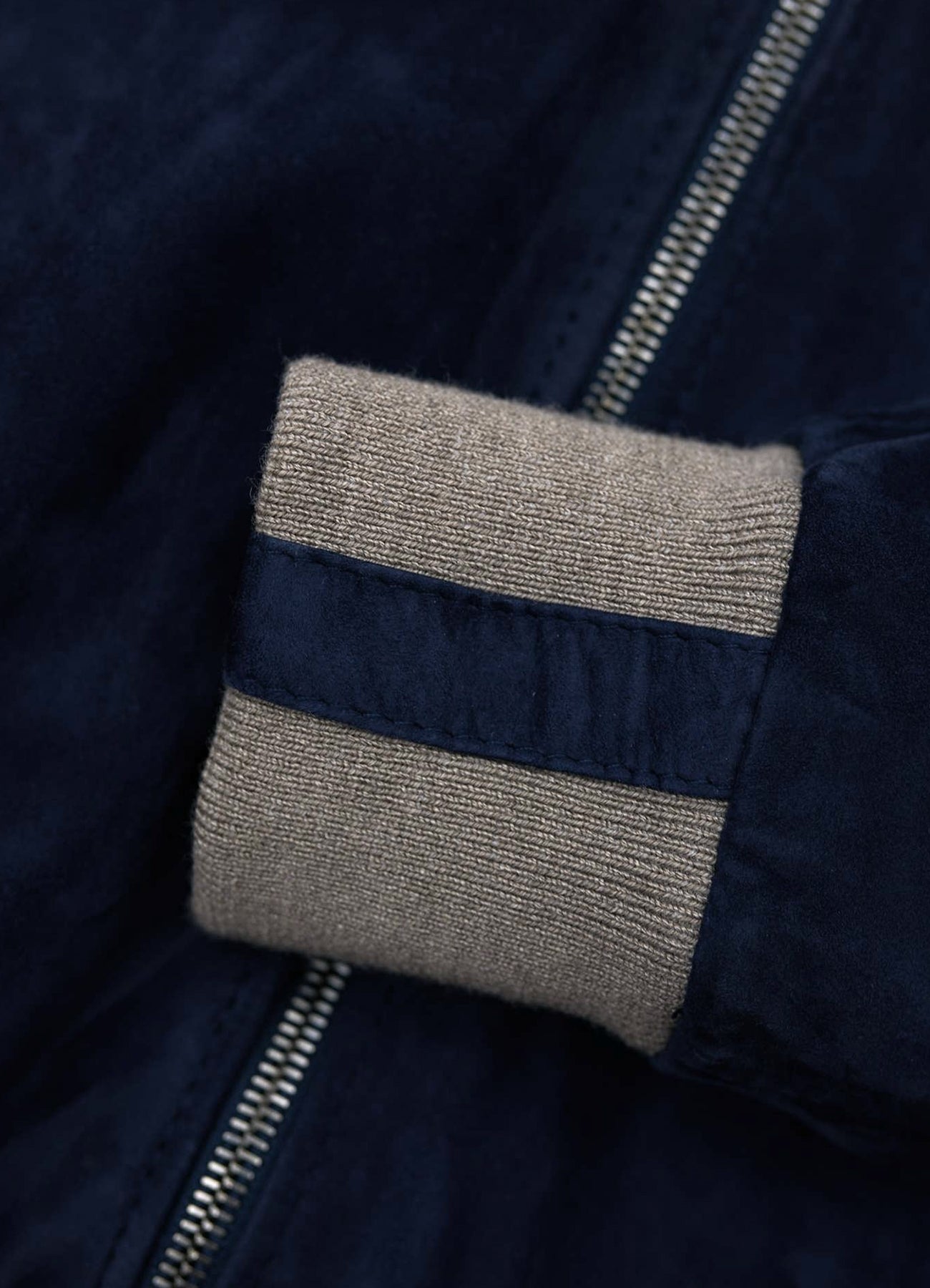 Women's Blue Slimfit Suede Leather Jacket