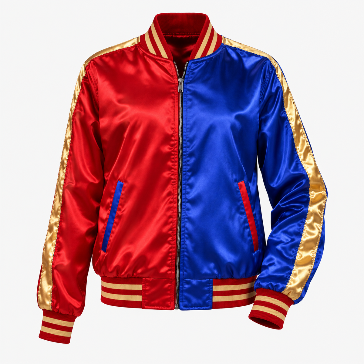 Harley Quinn Suicide Squad Property of Joker Satin Bomber Jacket
