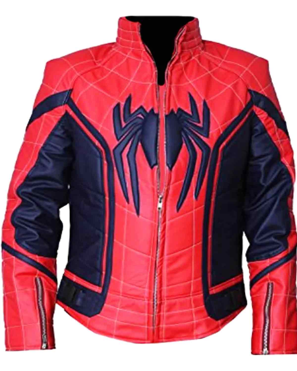 Spiderman Tom Holland Real Men's Leather Jacket