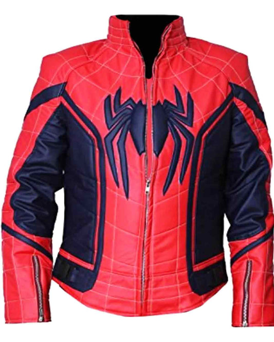 Spiderman Tom Holland Real Men's Leather Jacket
