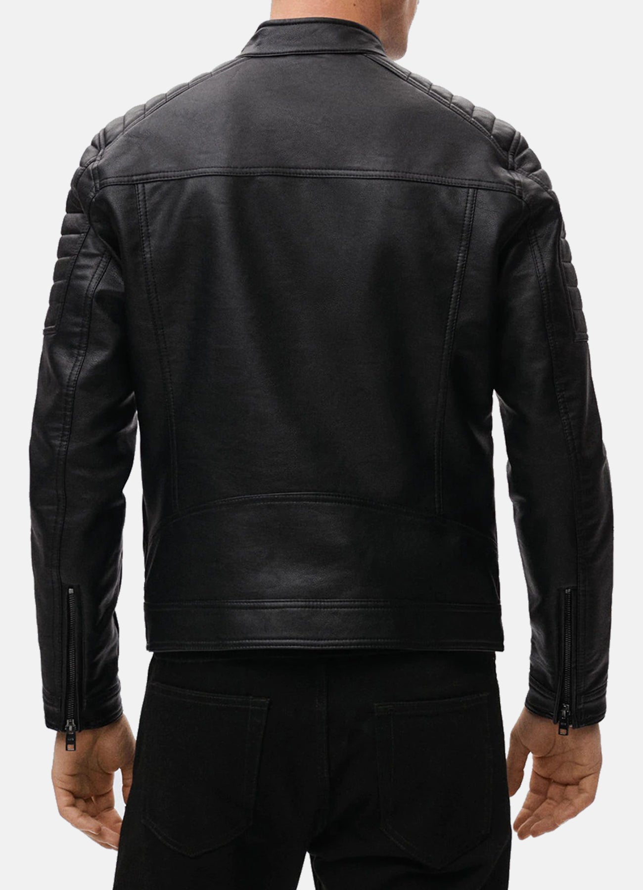 Men's Jade Black Biker Leather Jacket
