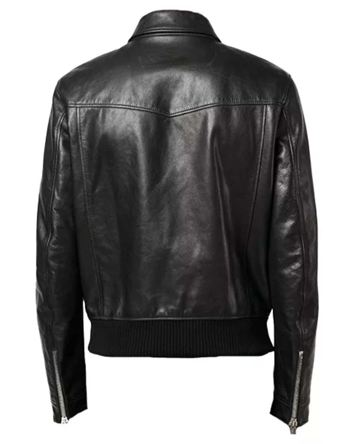 Men's Classic Leather Biker Jacket