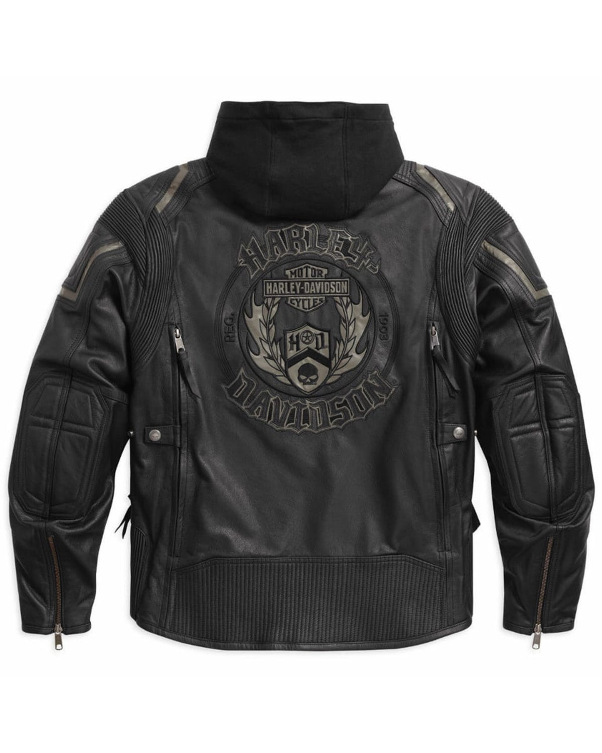 Harley Davidson Men's Triple Vent System Combustion Leather Jacket