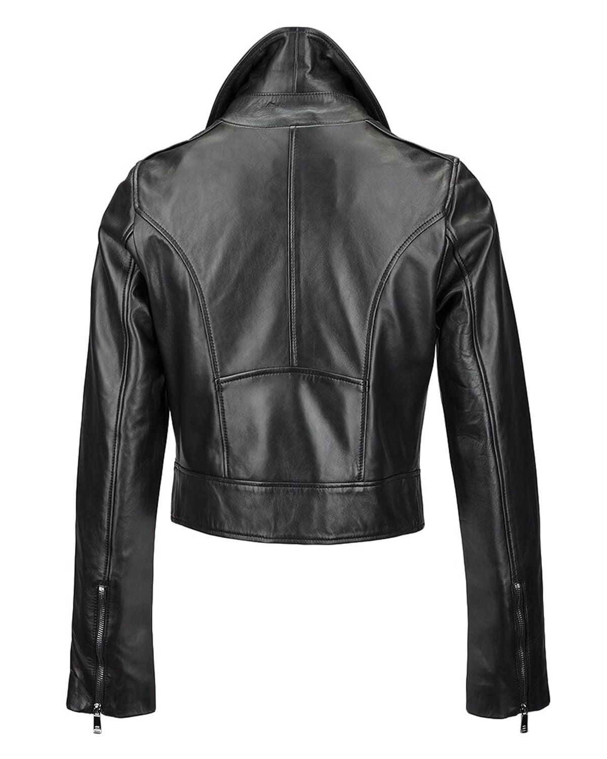 Women's Short Slim Fit Biker Jacket