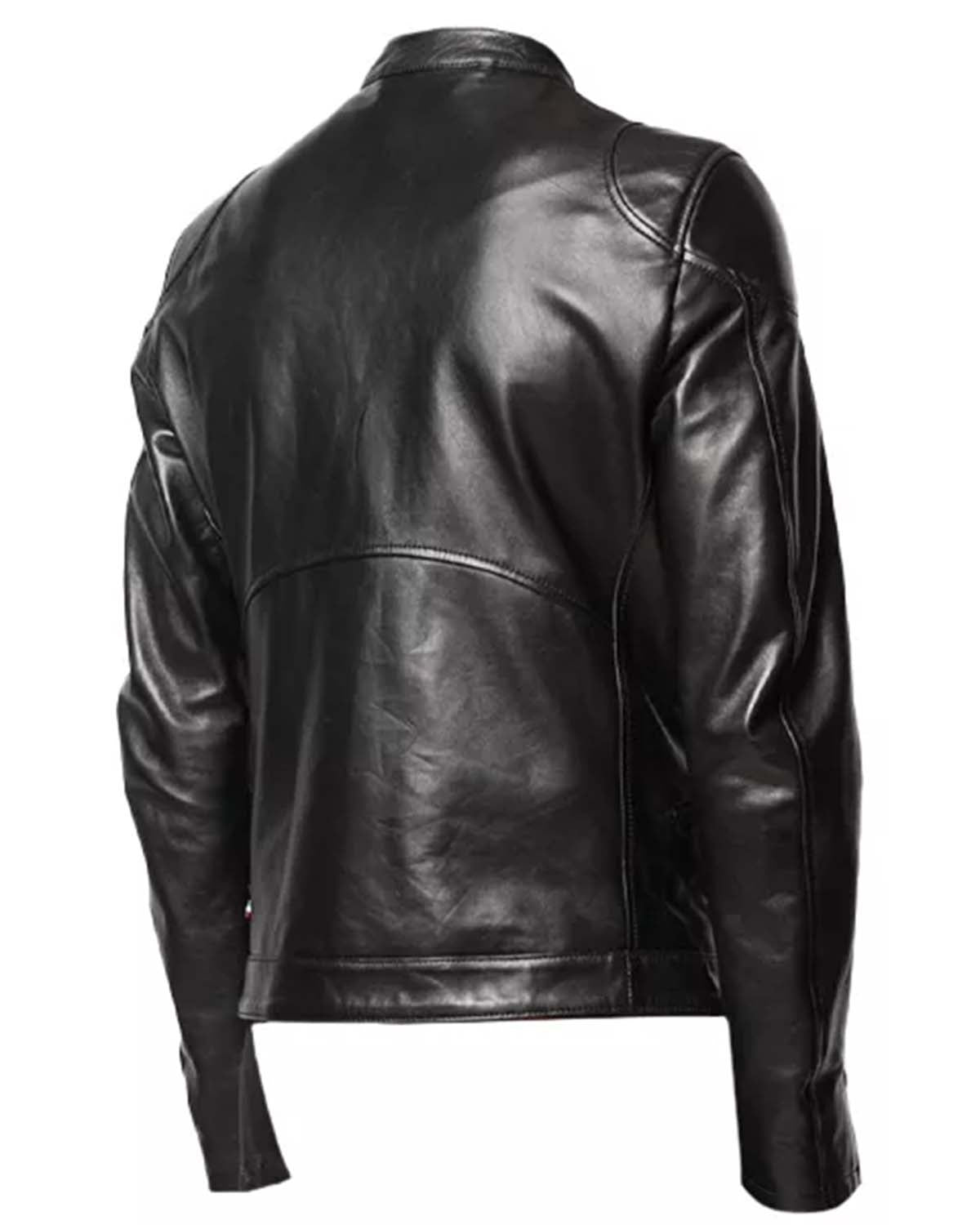 Men's Black Moto Leather Jacket