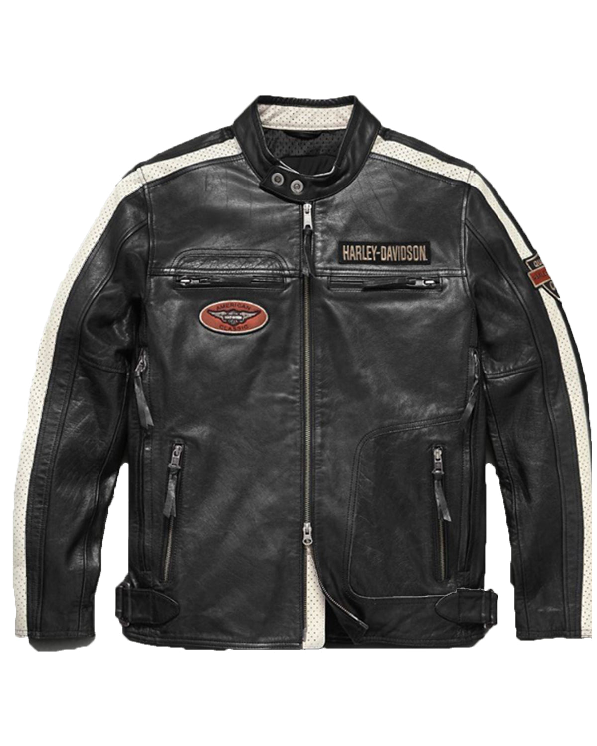 Harley Davidson Men's Command Mid-Weight Leather Jacket