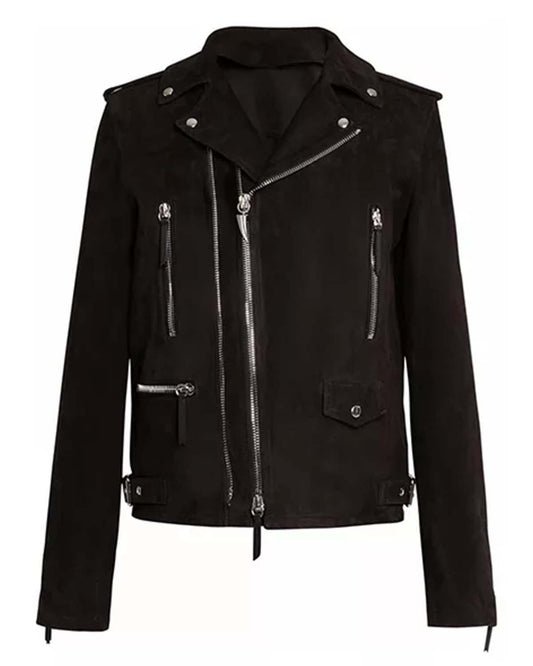 Men's Suede Motorcycle Jacket