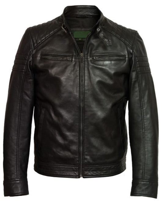 Men's Black Leather Jacket