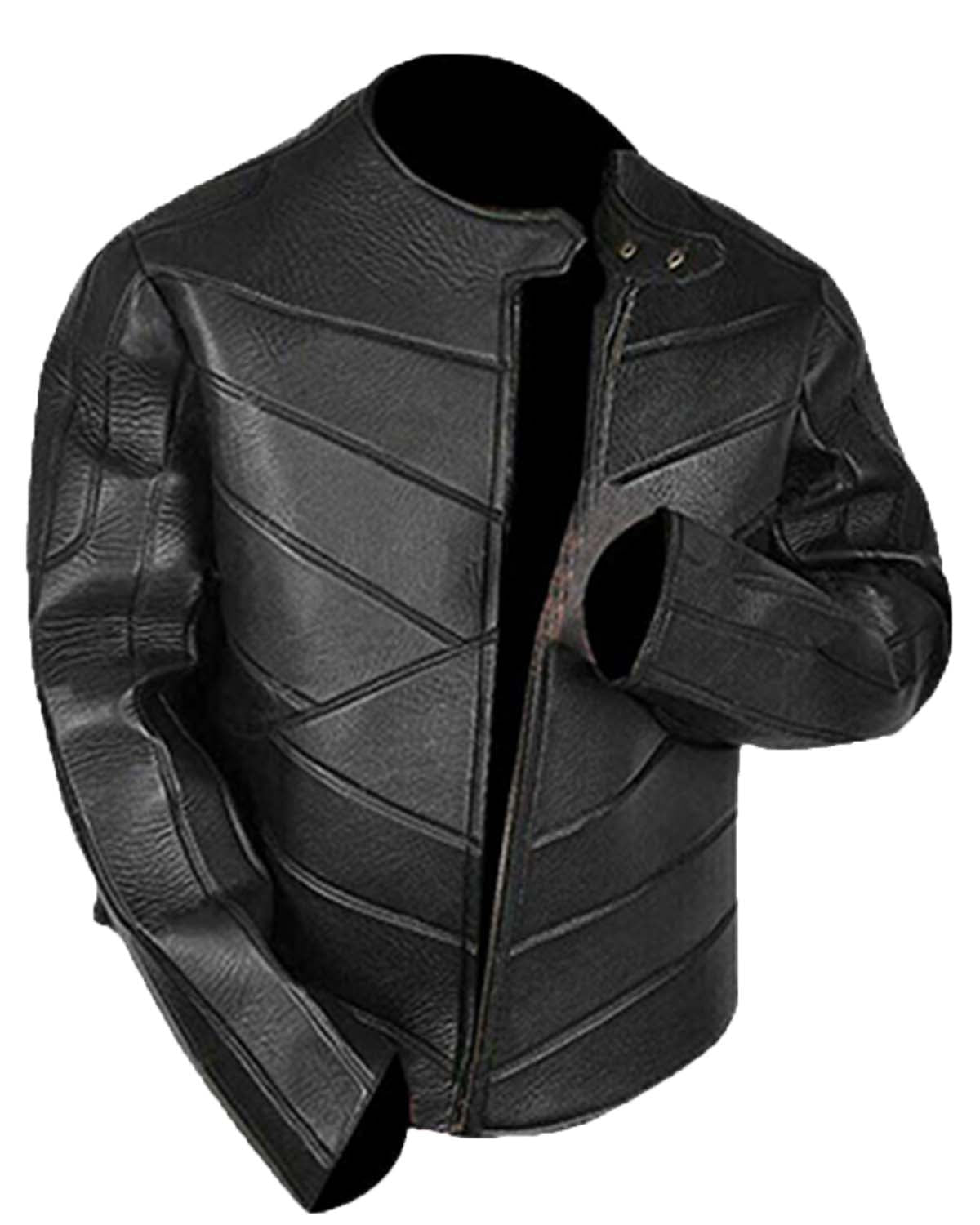 Men Idris Elba Black Leather Jacket