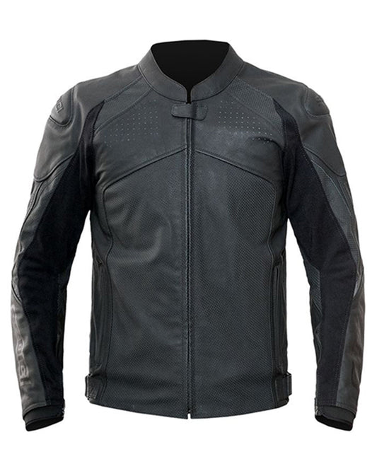 Black Motorcycle Vintage Biker Men Leather Jacket