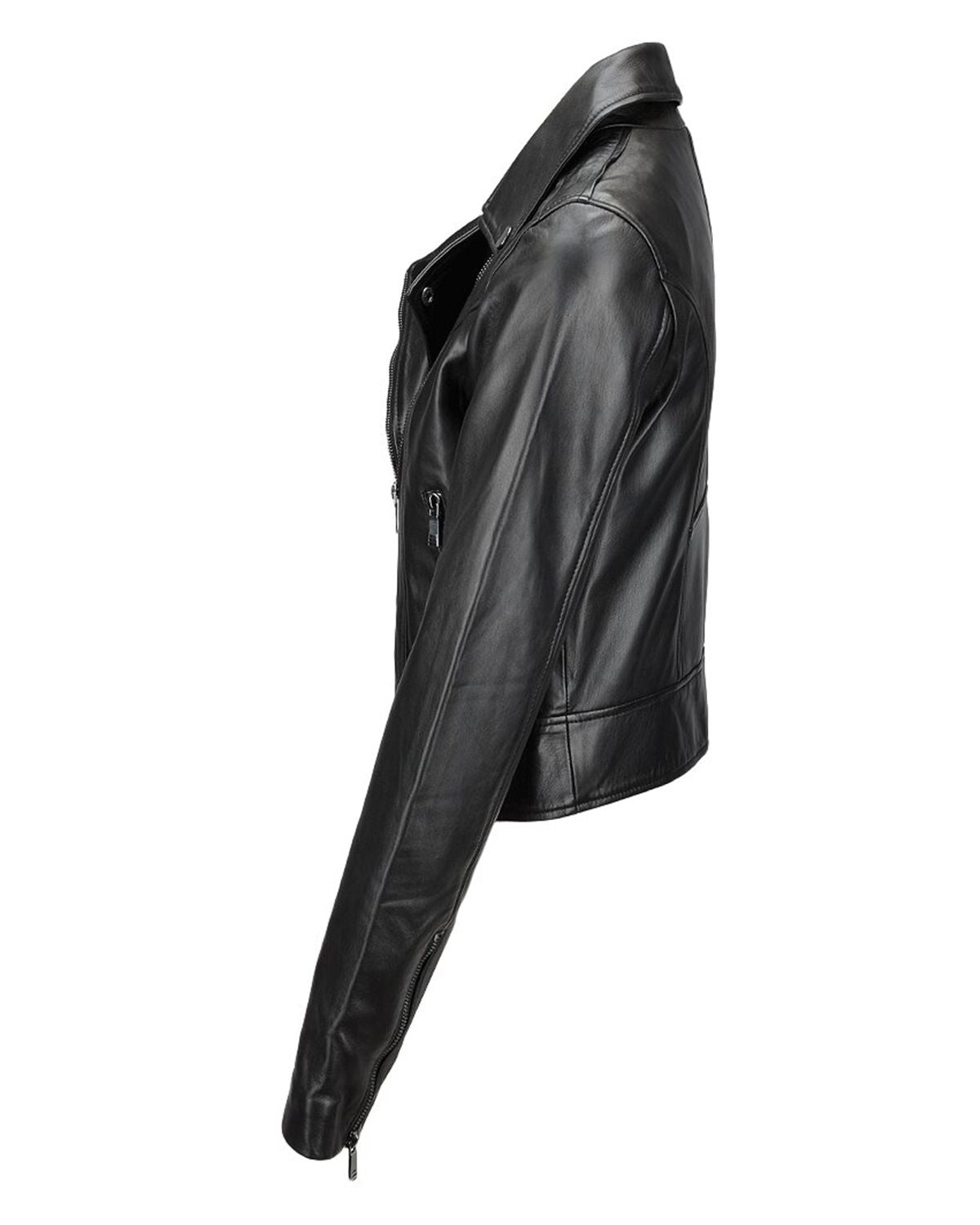 Women's Short Slim Fit Biker Jacket